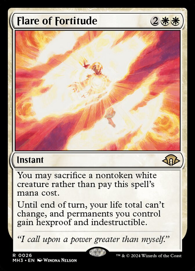 Flare of Fortitude, Modern horizons 3 Card Art