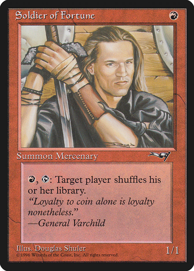 Soldier of Fortune, Alliances Card Art