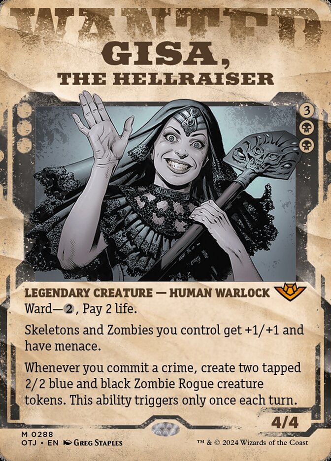 Gisa, the Hellraiser, Outlaws of thunder junction Card Art