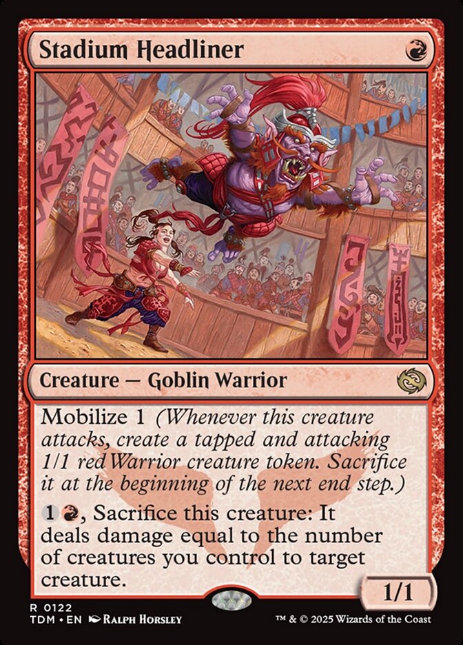 Stadium Headliner, Tarkir: dragonstorm Card Art