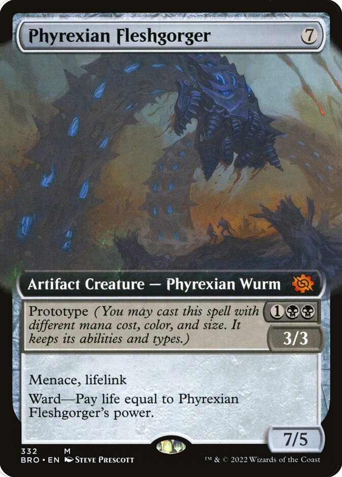 Phyrexian Fleshgorger, The Brothers' War Card Art