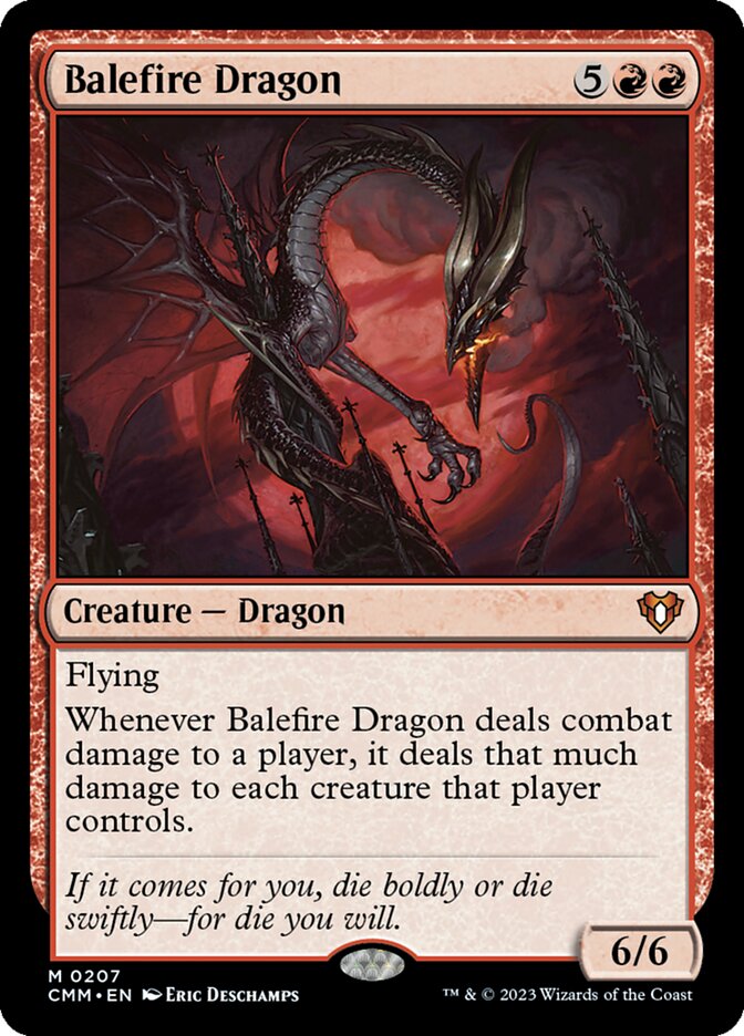 Balefire Dragon, Commander Masters Card Art