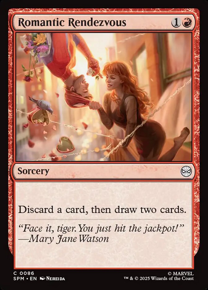 Romantic Rendezvous, Marvel'S Spider-Man Card Art