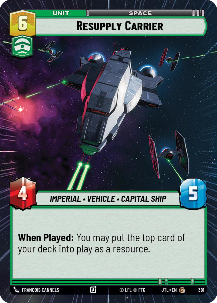 Resupply Carrier, Jump to Lightspeed Card Art