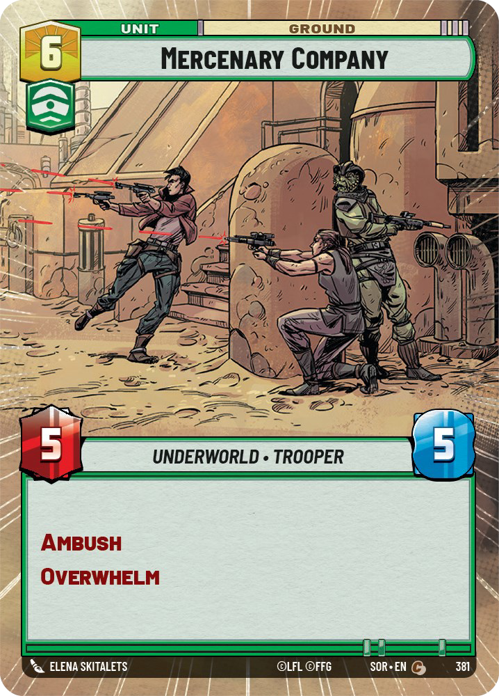 Mercenary Company, Spark of Rebellion Card Art