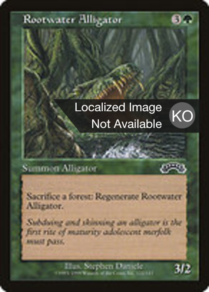 Rootwater Alligator, Exodus Card Art