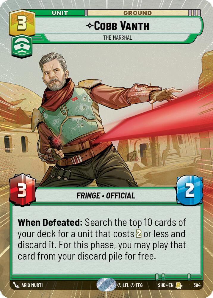 Cobb Vanth, The Marshal - Hyperspace Foil
