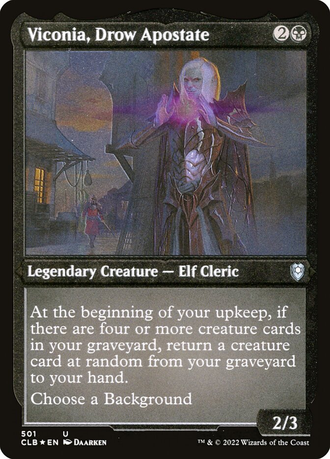 Viconia, Drow Apostate, Commander legends: battle for baldur's gate Card Art