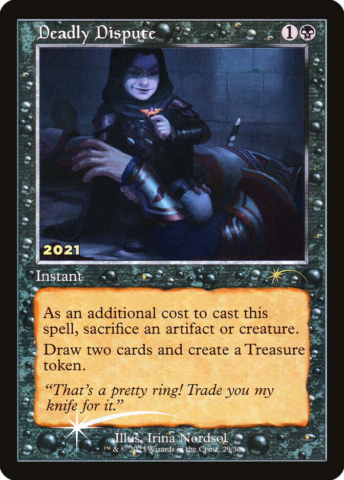 Deadly Dispute, 30Th Anniversary Play Promos Card Art