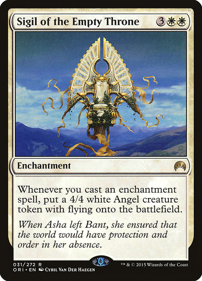 Sigil of the Empty Throne, Magic origins Card Art