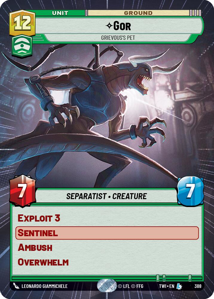 Gor, Grievous's Pet, Twilight of the Republic Card Art