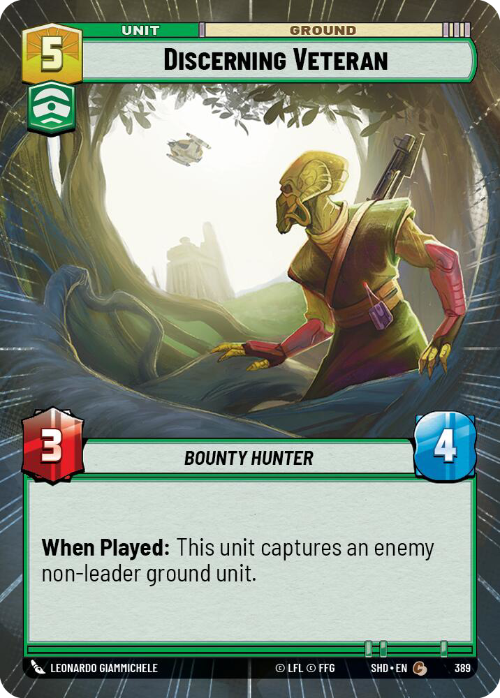 Discerning Veteran, Shadows of the Galaxy Card Art