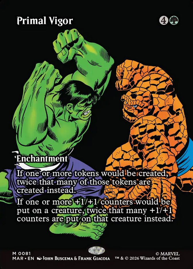 Primal Vigor, Marvel Universe Card Art