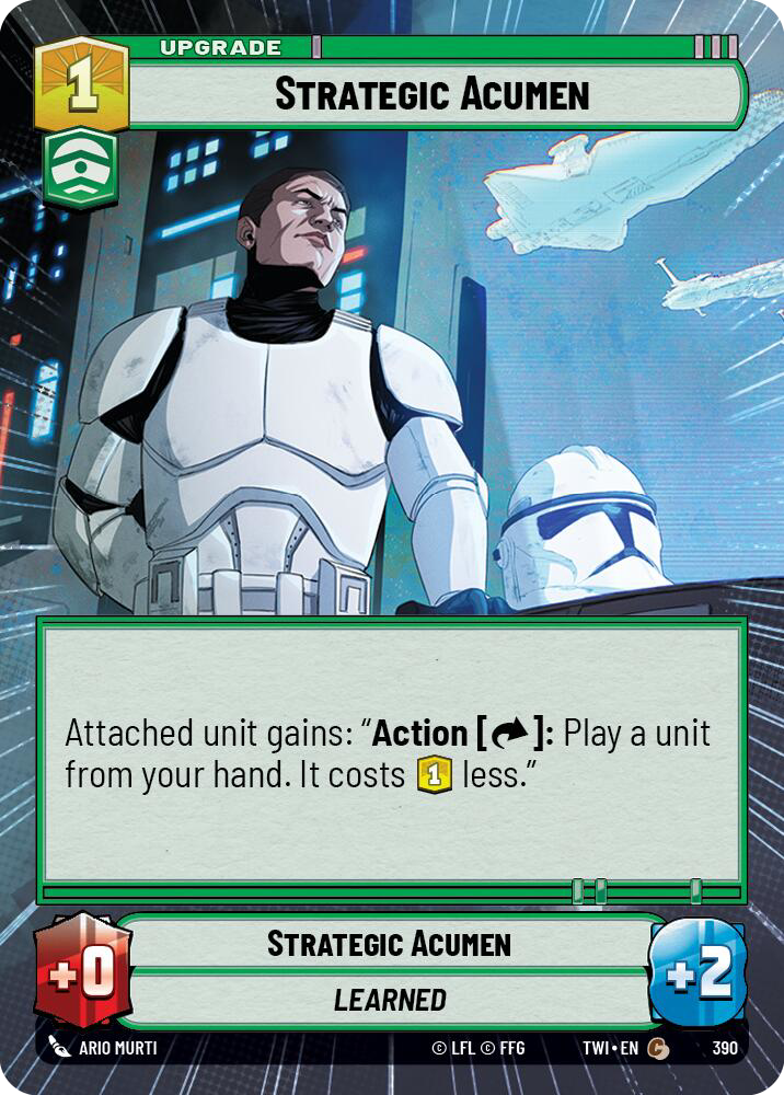 Strategic Acumen, Twilight of the Republic Card Art
