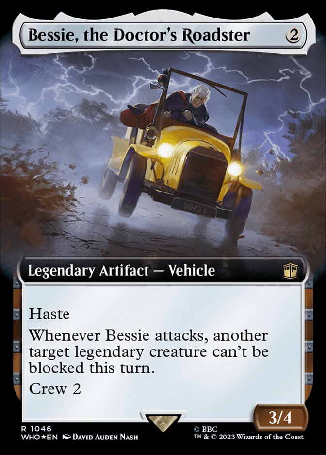 Bessie, the Doctor's Roadster, Doctor Who Card Art