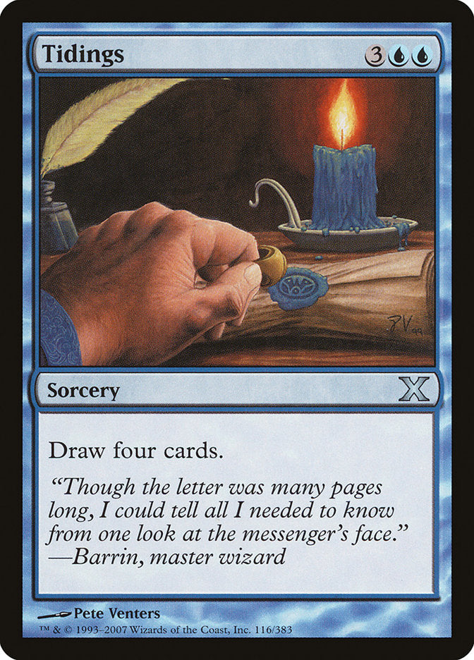 Tidings, Tenth edition Card Art