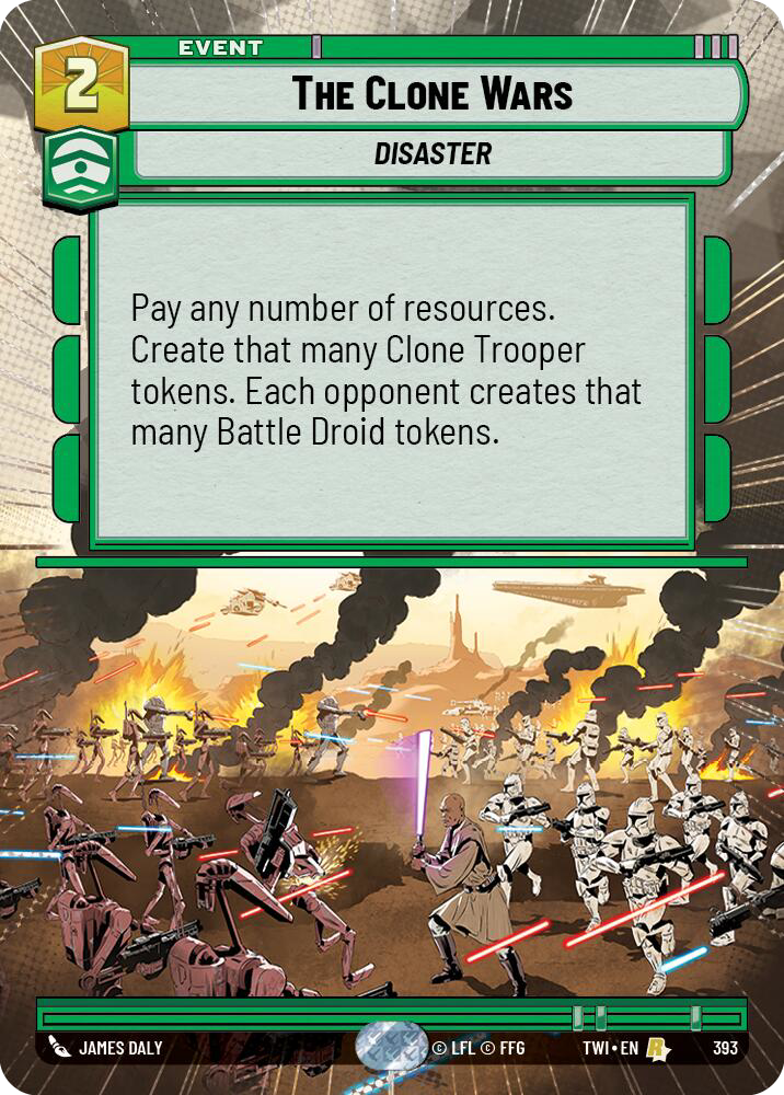 The Clone Wars, Twilight of the Republic Card Art