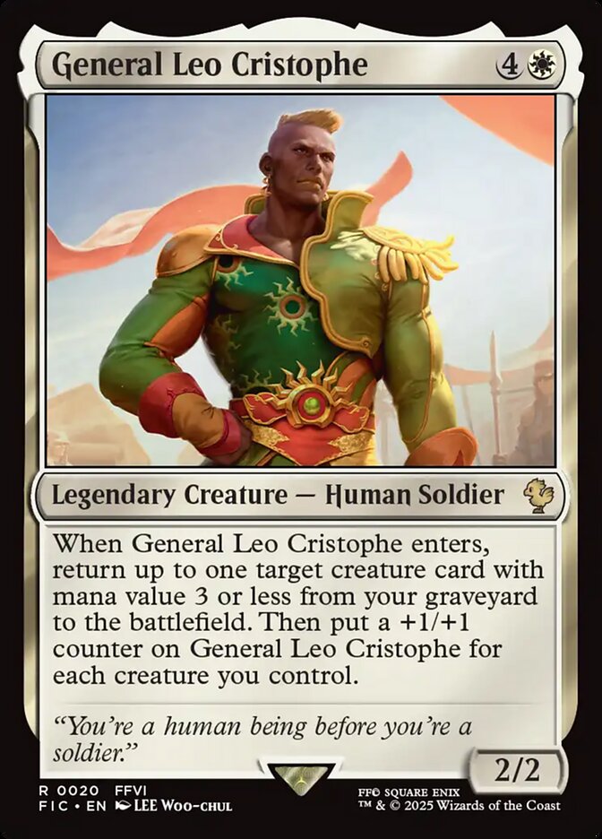 General Leo Cristophe, Final fantasy commander Card Art