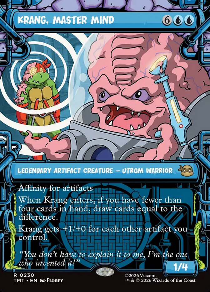 Krang, Master Mind, Teenage Mutant Ninja Turtles Card Art