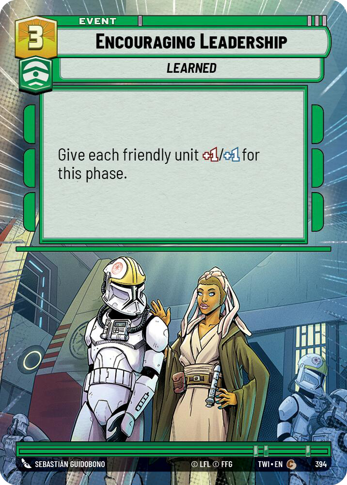 Encouraging Leadership, Twilight of the Republic Card Art