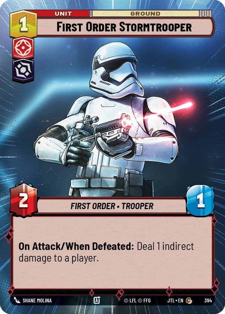 First Order Stormtrooper, Jump to Lightspeed Card Art