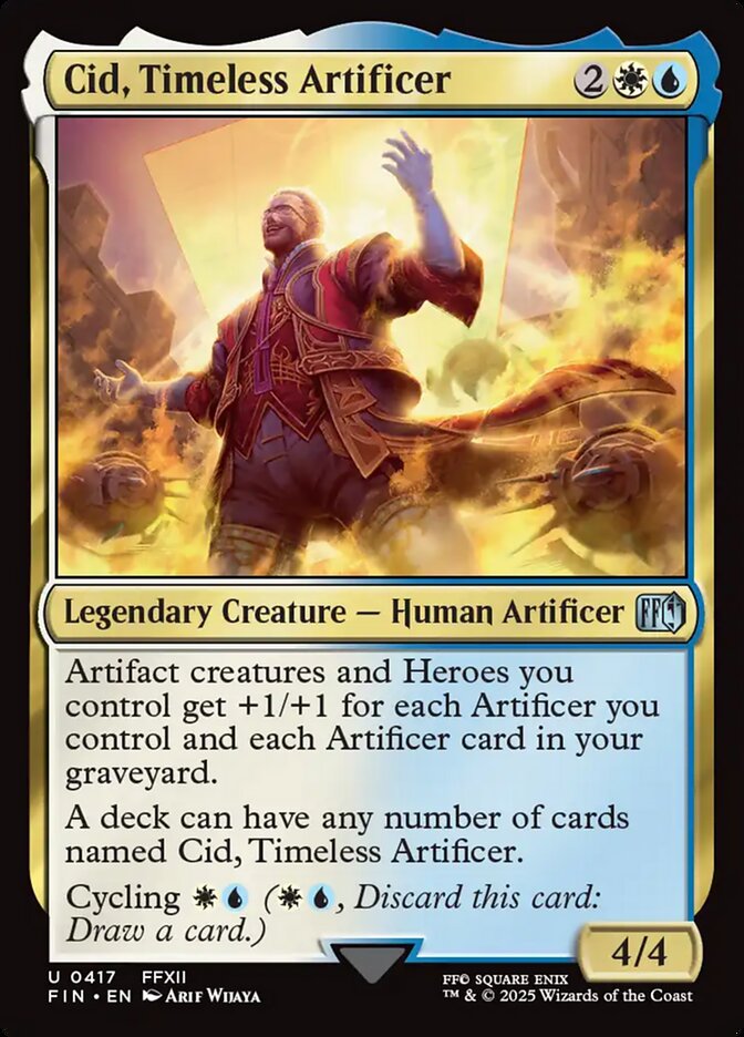 Cid, Timeless Artificer, Final fantasy Card Art