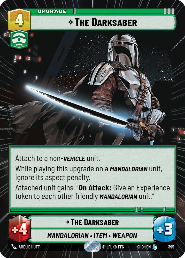 The Darksaber, Shadows of the Galaxy Card Art