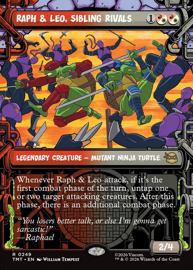 Raph & Leo, Sibling Rivals, Teenage Mutant Ninja Turtles Card Art