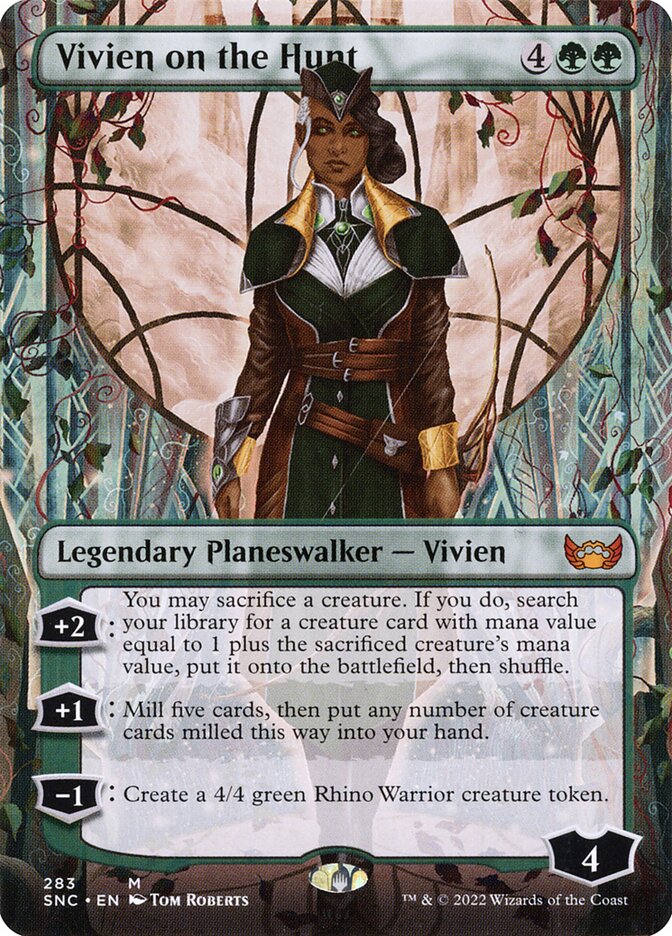 Vivien on the Hunt, Streets Of New Capenna Card Art