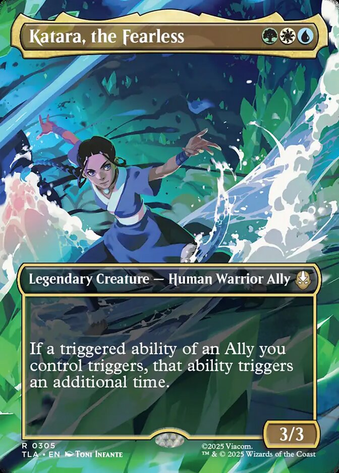 Katara, the Fearless, Avatar: The Last Airbender Card Art