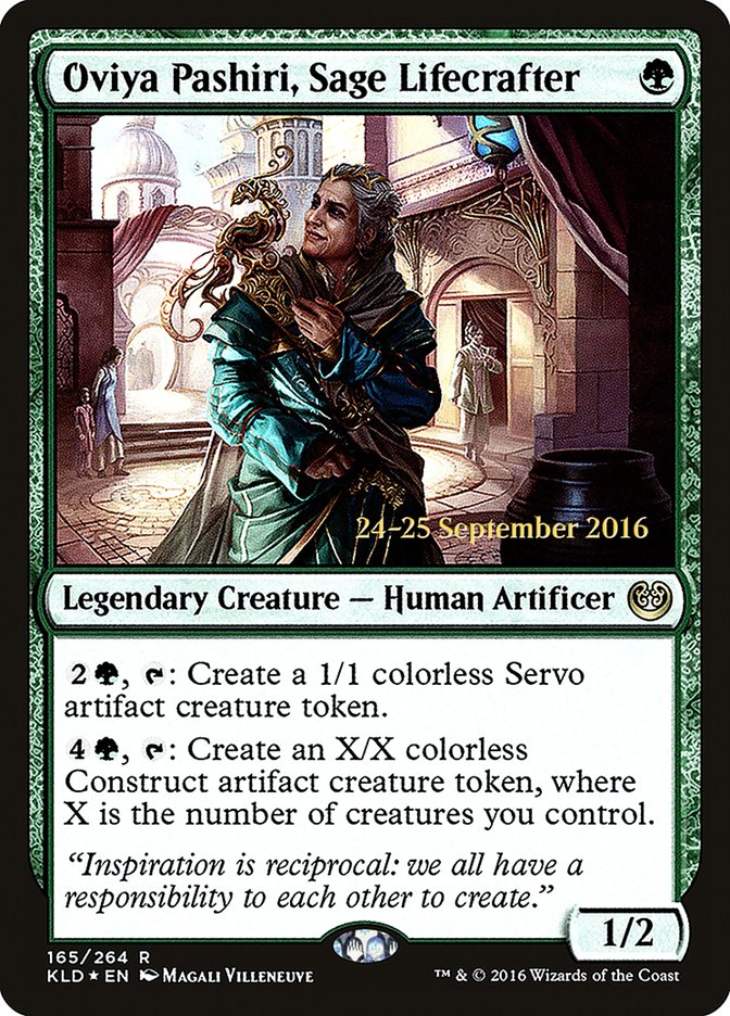 Oviya Pashiri, Sage Lifecrafter, Kaladesh promos Card Art