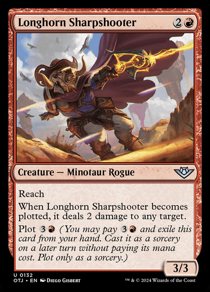 Longhorn Sharpshooter, Outlaws of thunder junction Card Art
