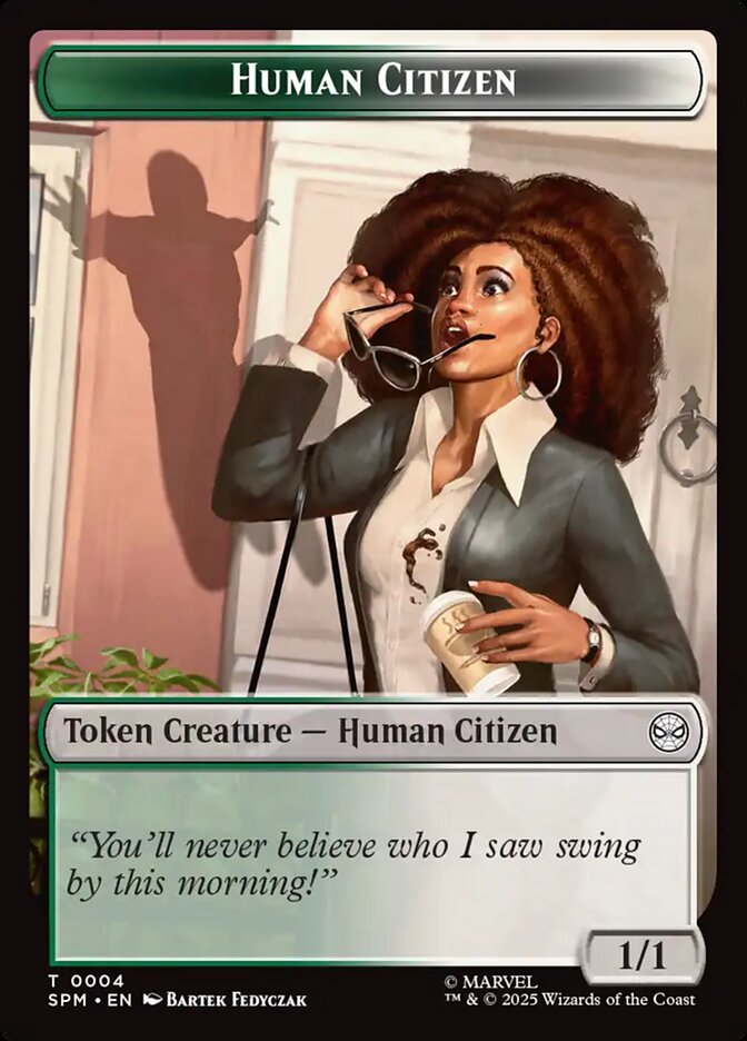 Human Citizen, Marvel'S Spider-Man Tokens Card Art