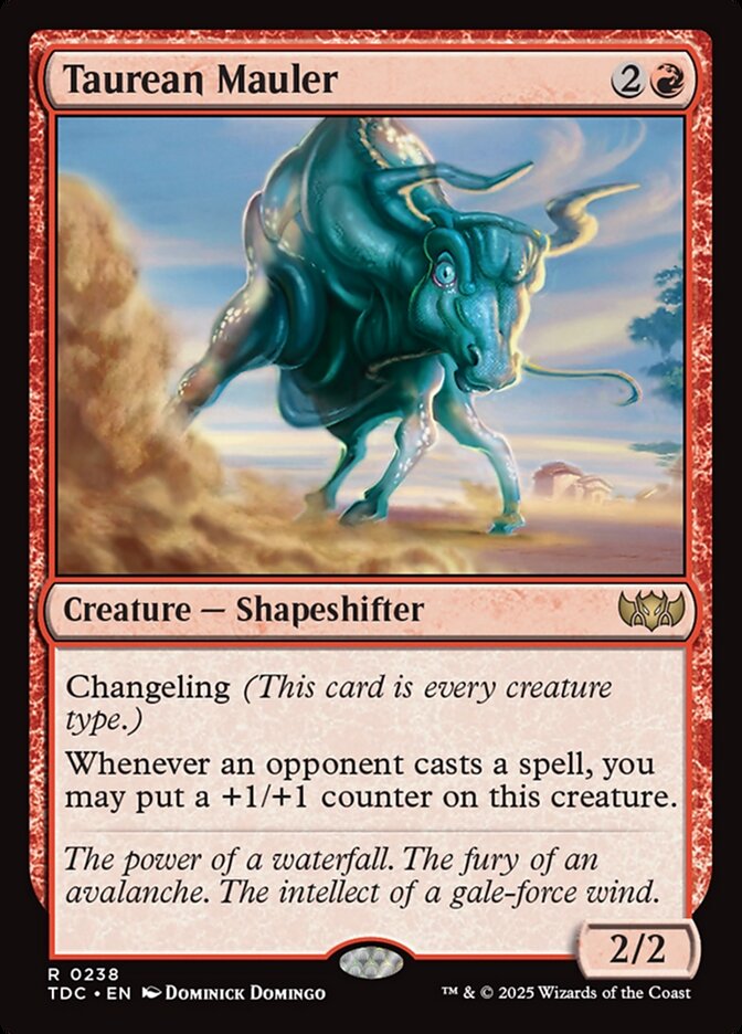 Taurean Mauler, Tarkir: dragonstorm commander Card Art