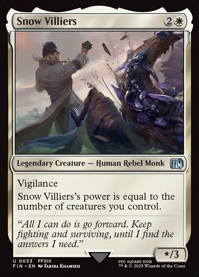 Snow Villiers, Final fantasy Card Art