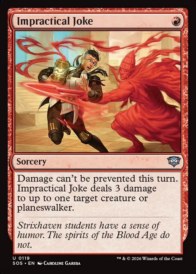 Impractical Joke, Secrets Of Strixhaven Card Art