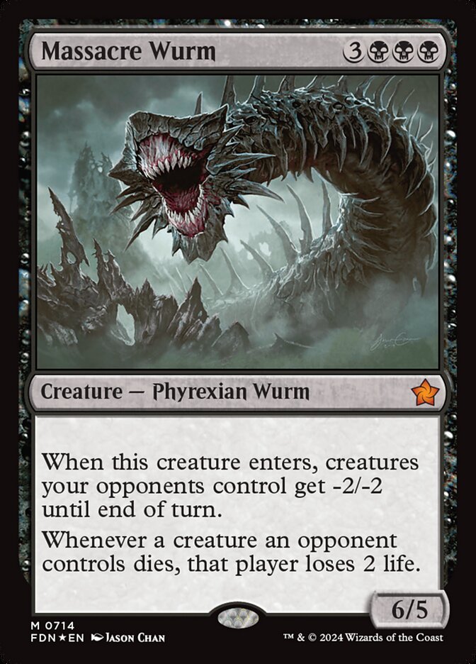 Massacre Wurm, Foundations Card Art