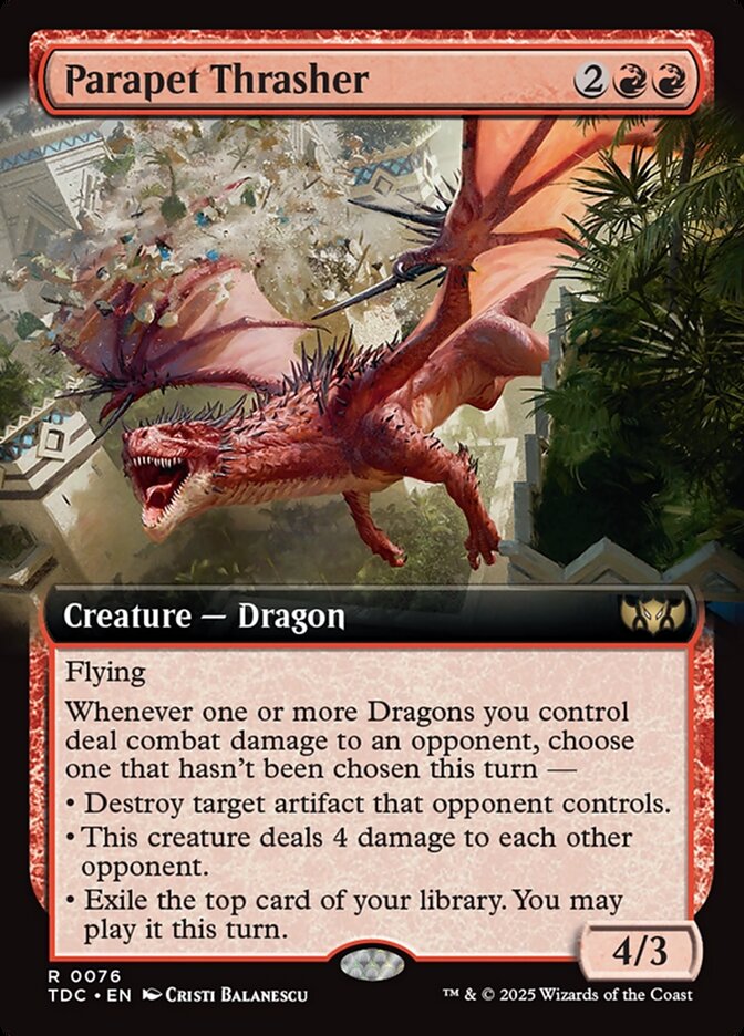 Parapet Thrasher, Tarkir: dragonstorm commander Card Art