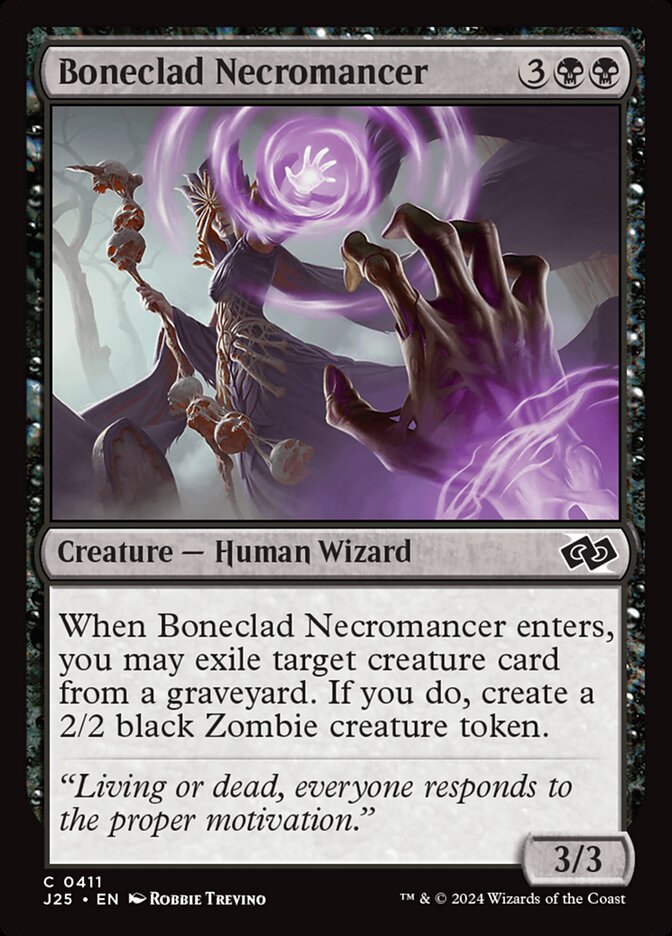 Boneclad Necromancer, Foundations Jumpstart Card Art