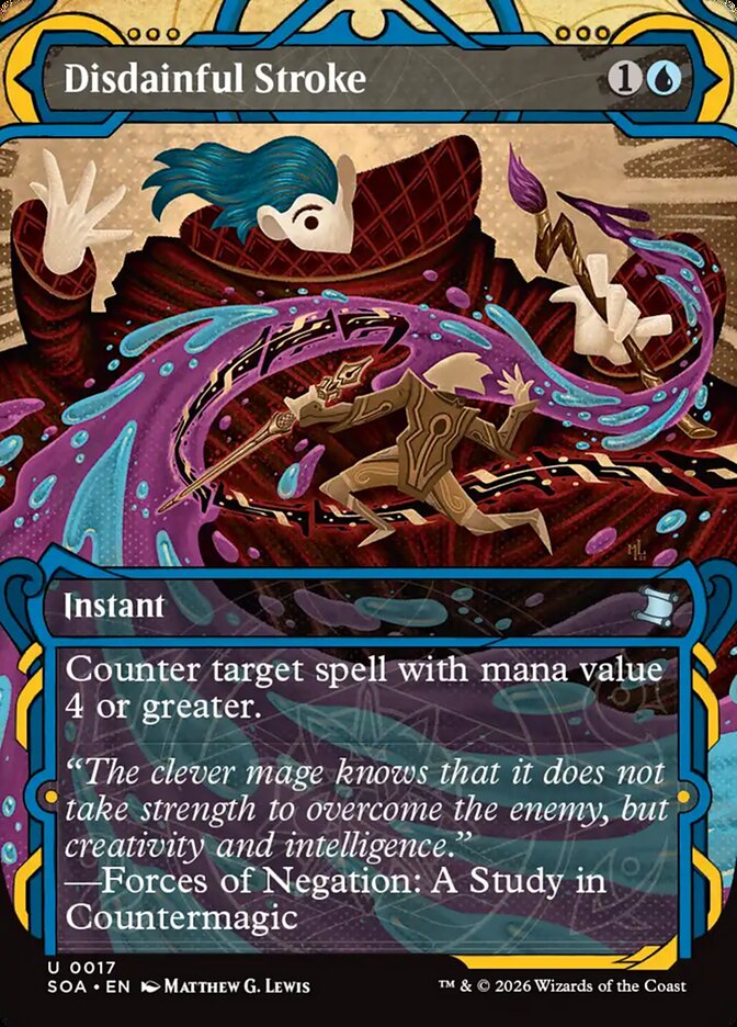 Disdainful Stroke, Secrets Of Strixhaven Mystical Archive Card Art