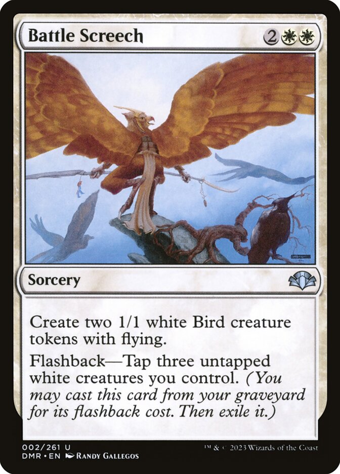 Battle Screech, Dominaria remastered Card Art