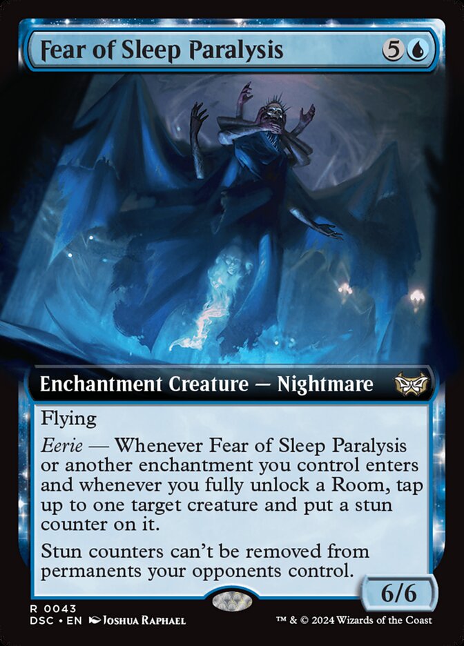 Fear of Sleep Paralysis, Duskmourn: house of horror commander Card Art