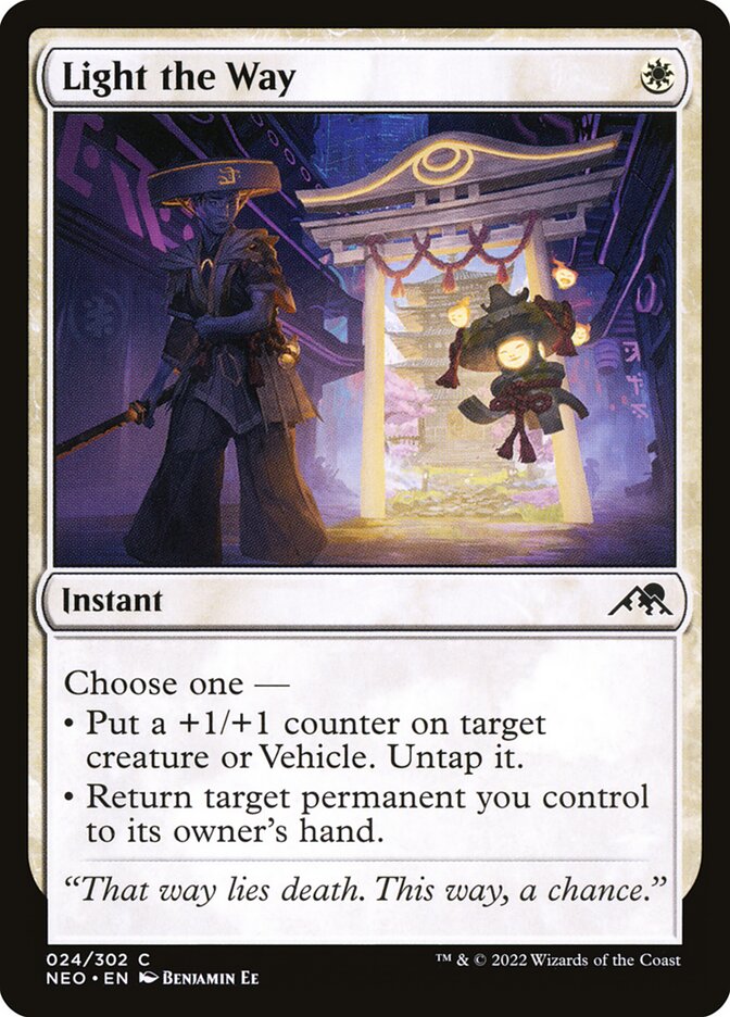 Light the Way, Kamigawa: neon dynasty Card Art