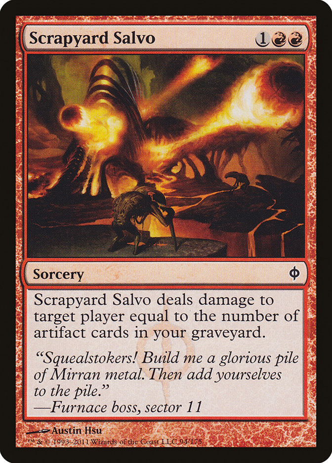 Scrapyard Salvo, New Phyrexia Card Art