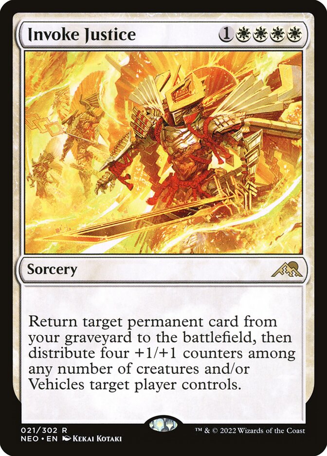 Invoke Justice, Kamigawa: neon dynasty Card Art