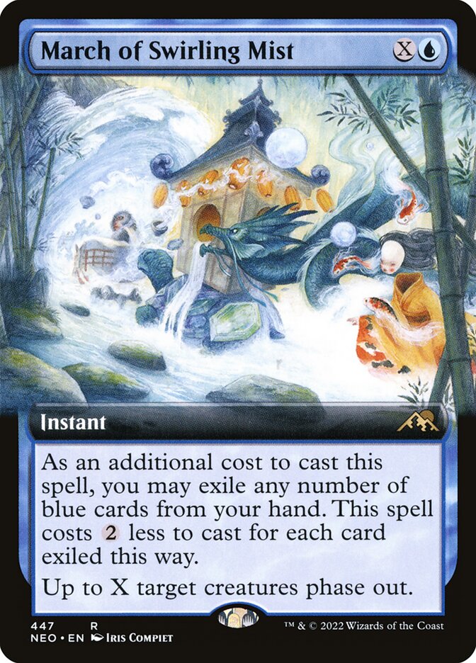 March of Swirling Mist, Kamigawa: neon dynasty Card Art