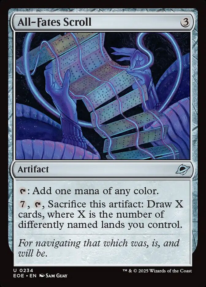 All-Fates Scroll, Edge Of Eternities Card Art