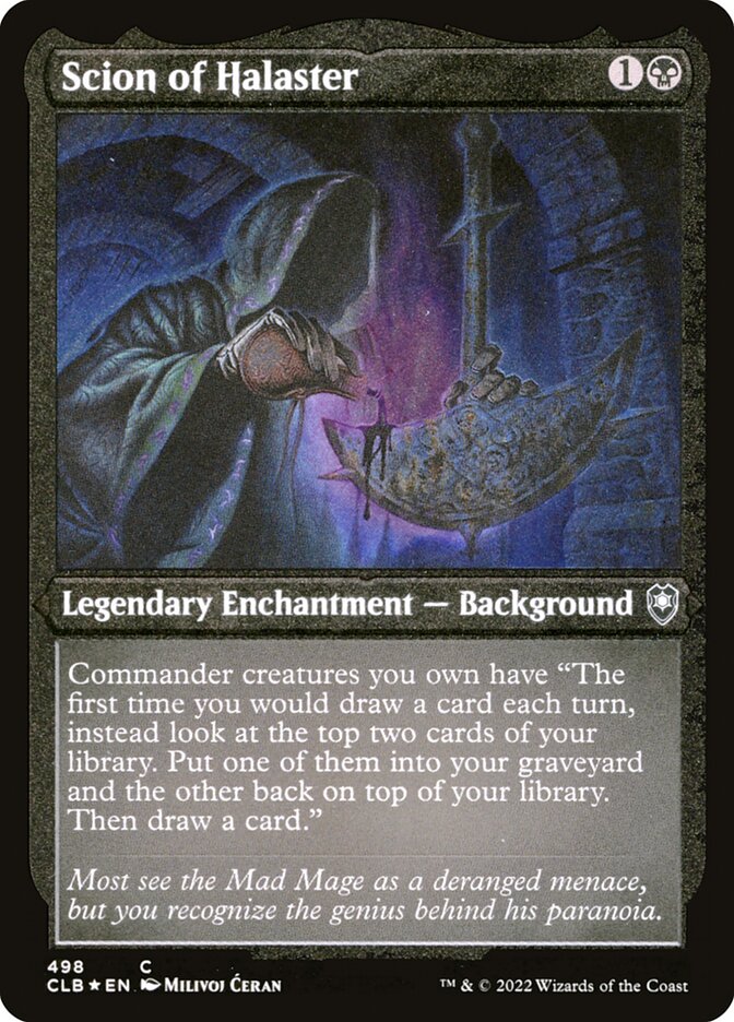 Scion of Halaster - Etched Foil