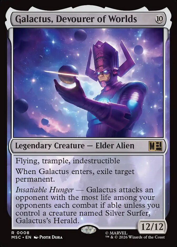 Galactus, Devourer of Worlds, Marvel Super Heroes Commander Card Art