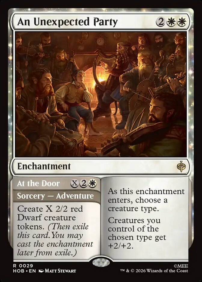 An Unexpected Party // At the Door, The Hobbit Card Art